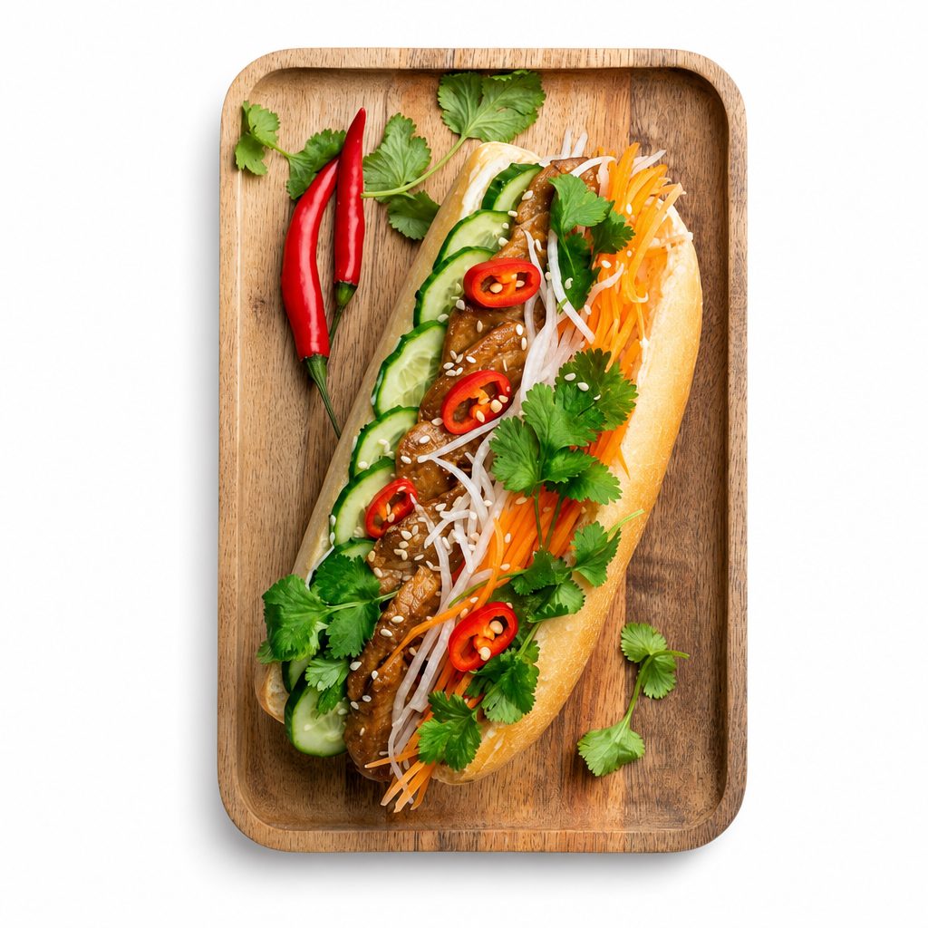 28. Bami Thịt Nướng / Grilledpork.
