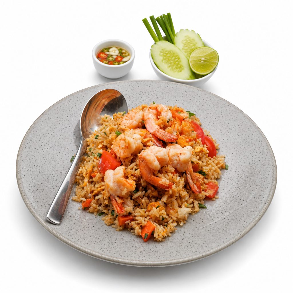 47. Cơm Chiên Tôm / Fried Rice w/Shrimp.