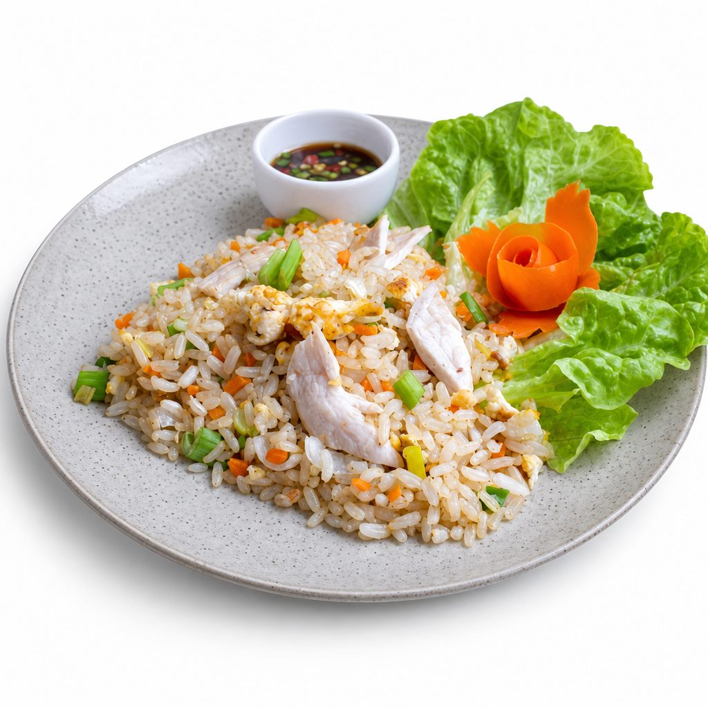 44. Cơm Chiên Gà Fried Rice w/Chicken.