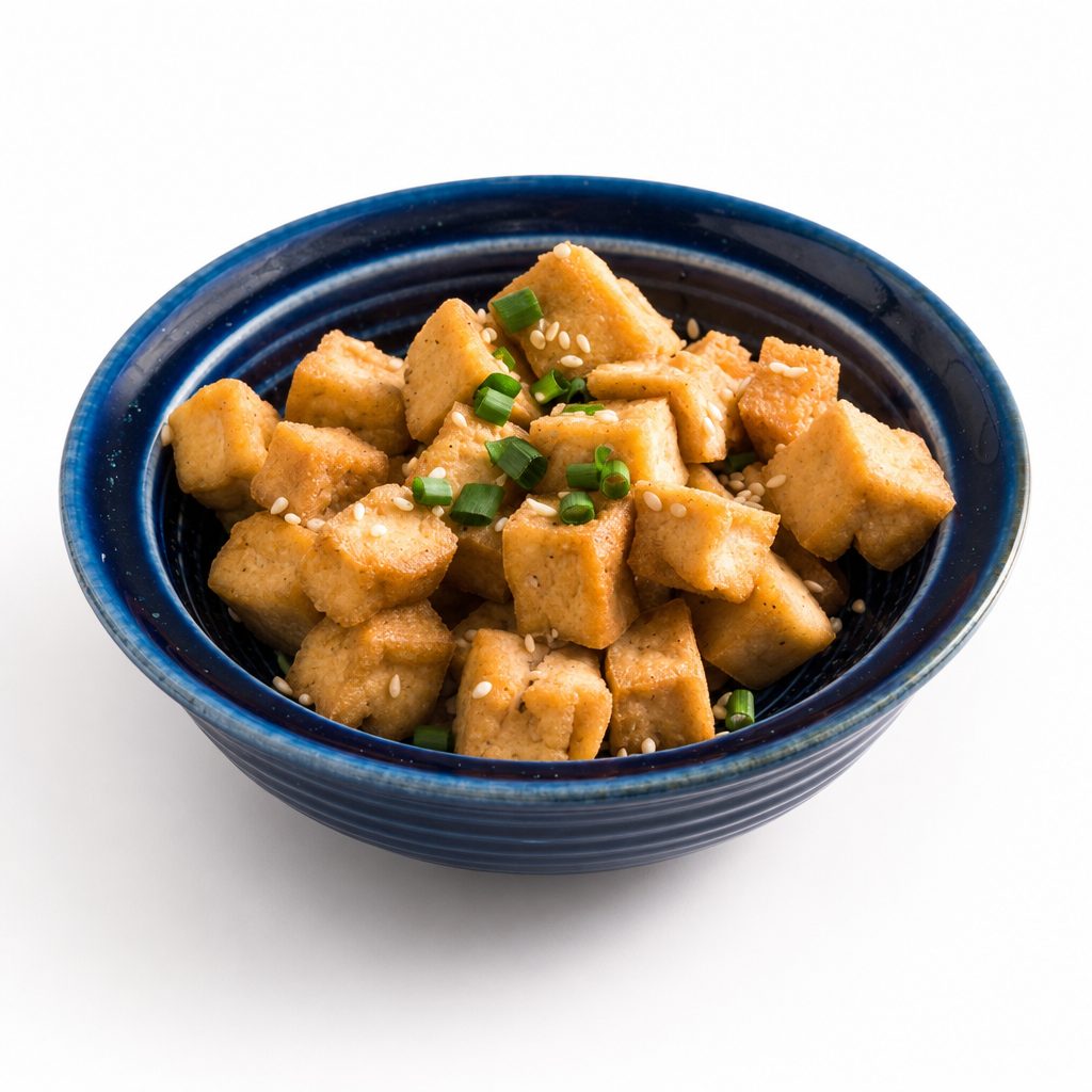35. Cơm Đậu Hủ Chiên / 35. Cơm Đậu Hủ Chiên / Steamed Rice w/Fried Tofu.