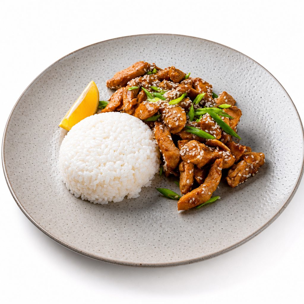 DD. Cơm Xào Bò / Steamed Rice w/Stir Fried Vege, Beef.