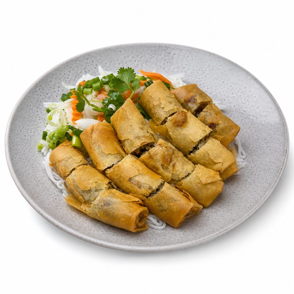 40. Bún Chả Giò / Rice Noodles w/ Egg Rolls.
