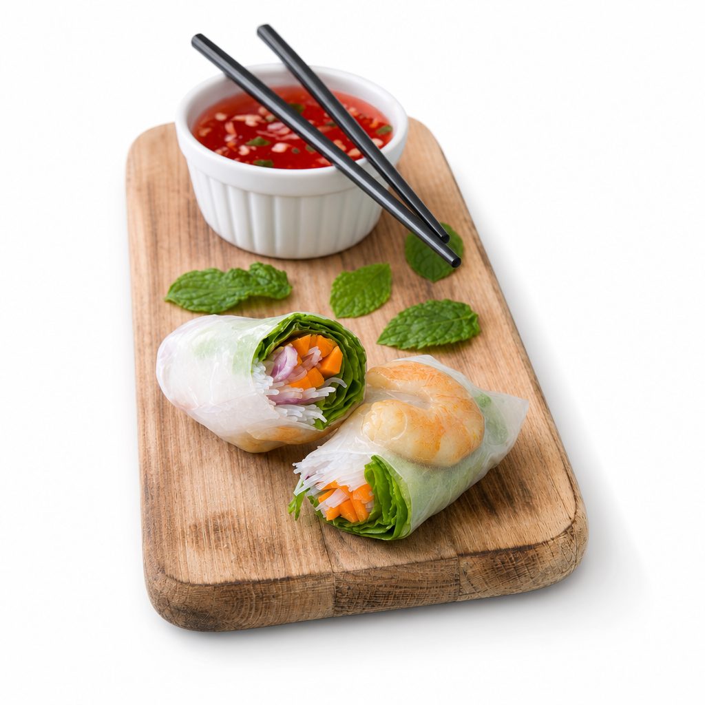 26. Gỏi Cuốn Chay (2 Rolls) / Fried Tofu Rolls.