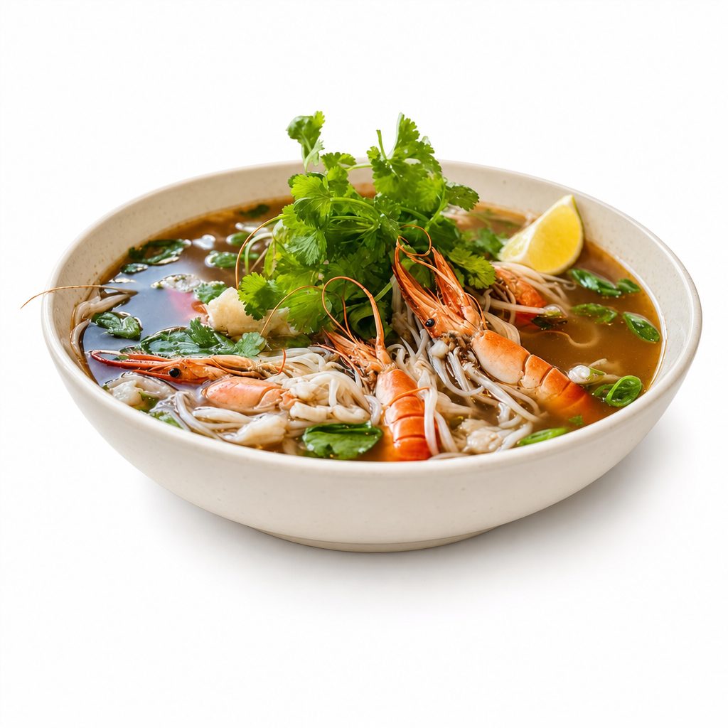 15. Seafood Soup / Crab, Fishballs, Shrimp & Squid.