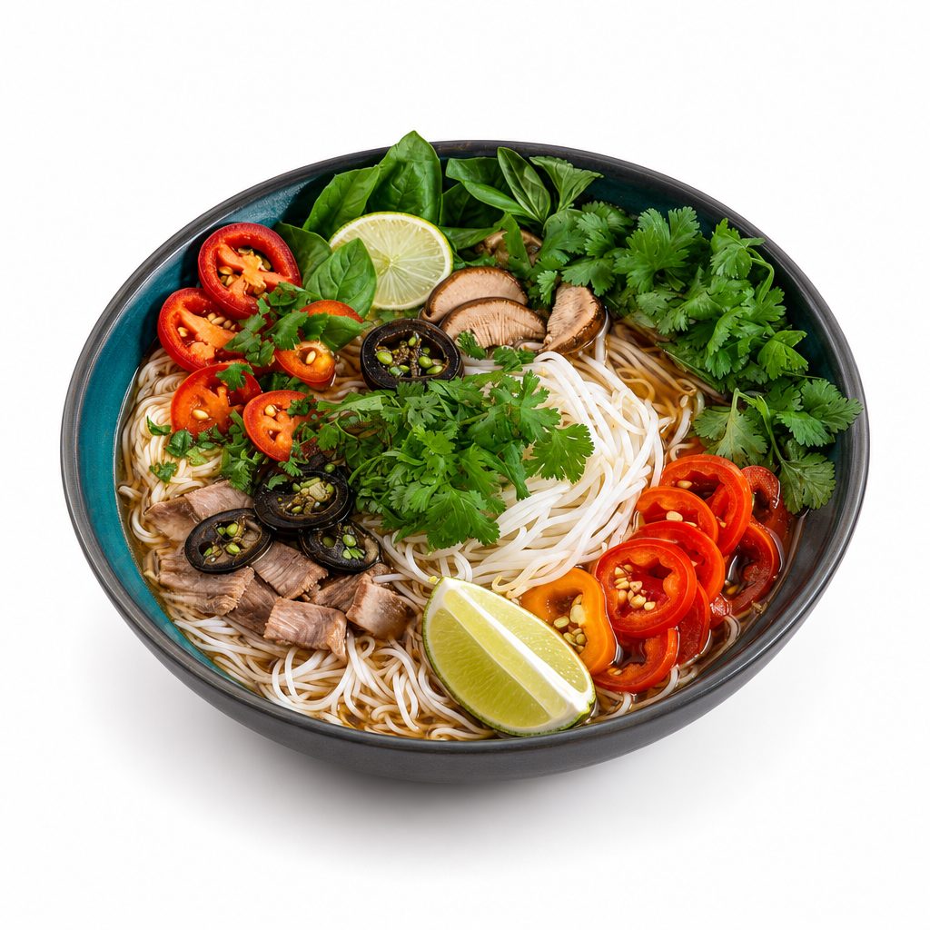 42. Bún Bò Nướng / Rice Noodles w/ Grilled Beef.
