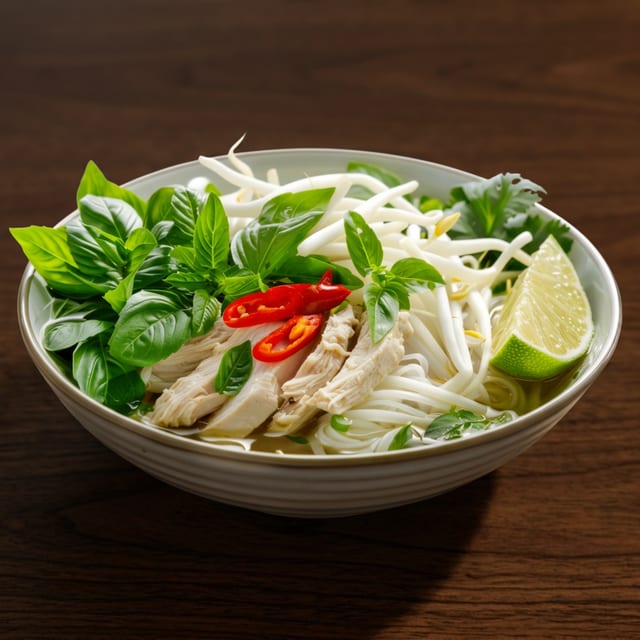 41. Bún Gà / Rice Noodles w/ Chicken.