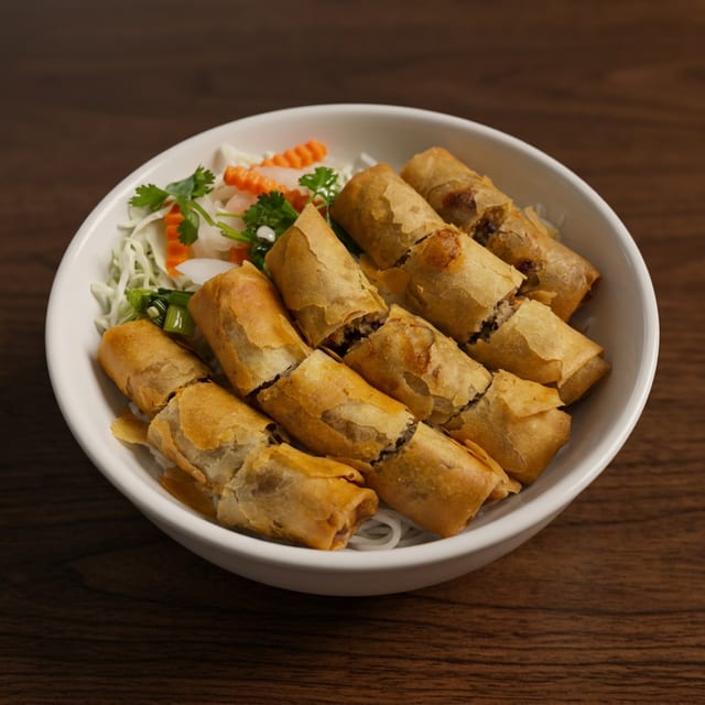 40. Bún Chả Giò / Rice Noodles w/ Egg Rolls.