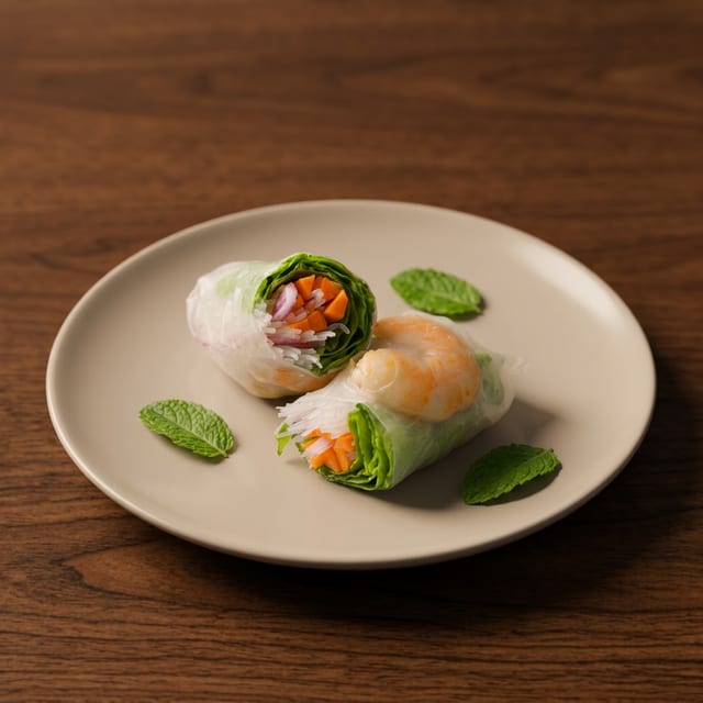 26. Gỏi Cuốn Chay (2 Rolls) / Fried Tofu Rolls.