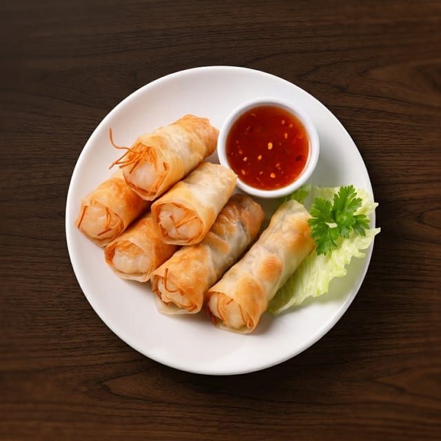 23A. Cha Gio Tom (4 Rolls) / Egg Rolls Shrimp.